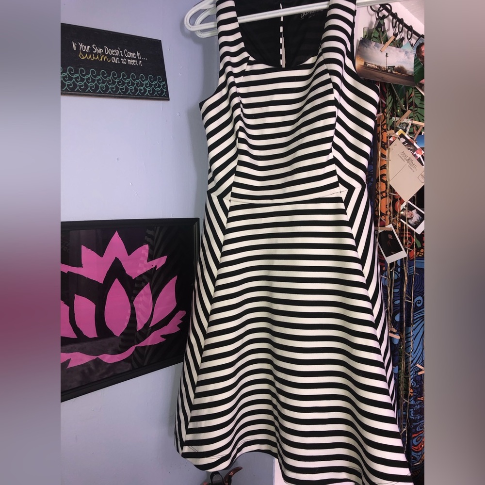 Express small stripped dress